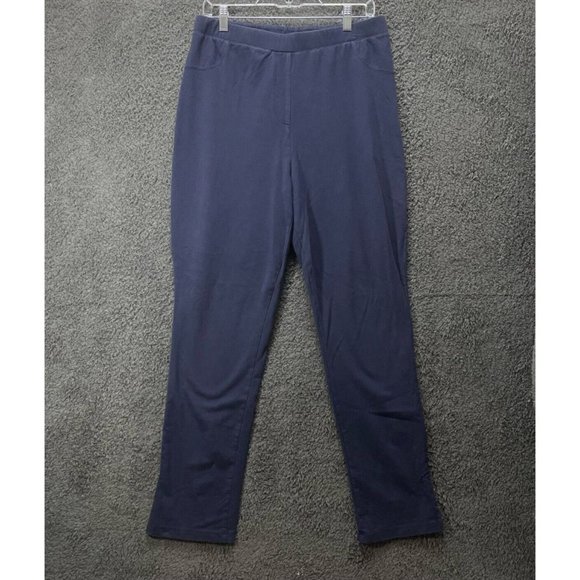 Soft Surroundings Pants - Soft Surroundings Stretch Ankle Pull On Size L Blue Pants